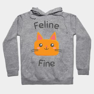 Feline Fine Kawaii Cat Hoodie
